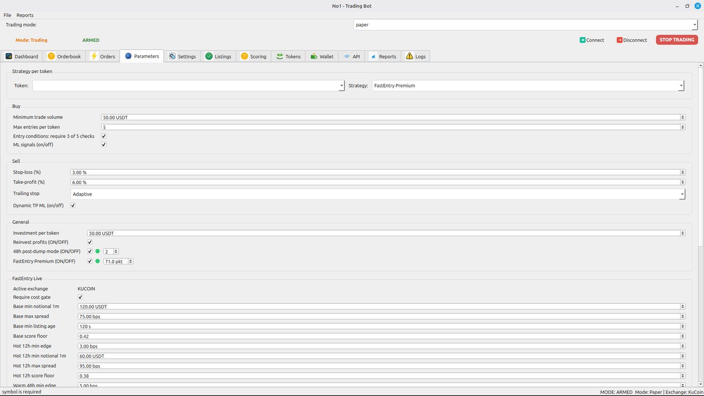 Parameters screenshot